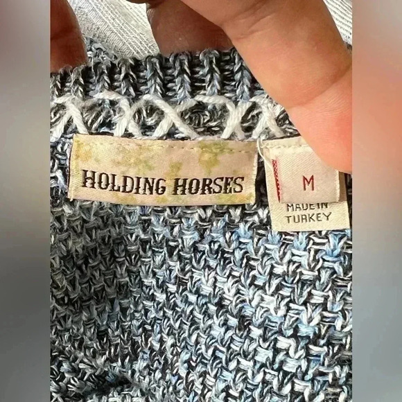 Anthropologie‎ Holding Horses Fringed
Sweater Dress Sz M - Picture 11 of 15